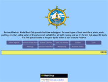 Tablet Screenshot of burtonmodelboatclub.org.uk